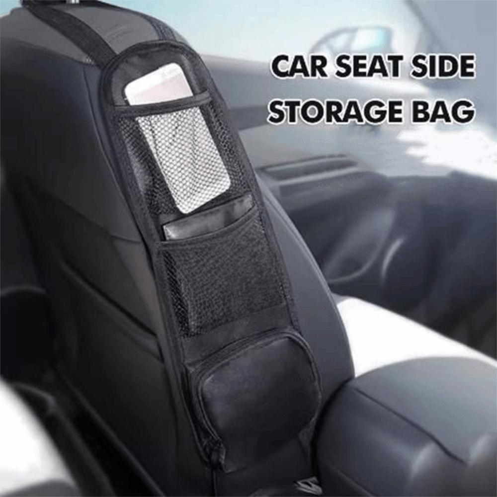 Oxford Cloth Seat Side Storage Bag Lightweight Hanging Car Seat Back Hanging Bag Convenient with Mesh Pocket Sundry Storage Bag