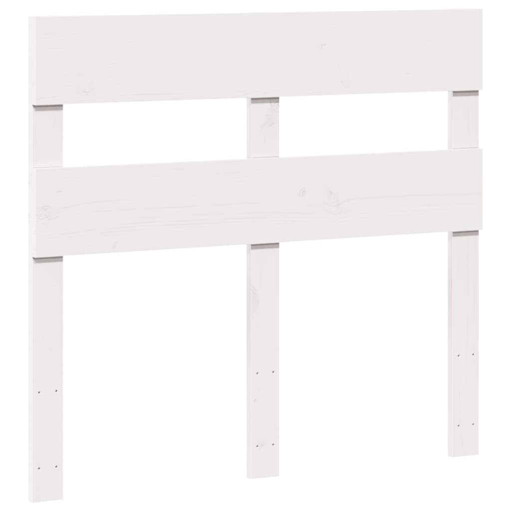 Vidaxl Rama Łóżka Bez Materaca, Biała, 100X200 Cm, Lite Drewno Sosnowe