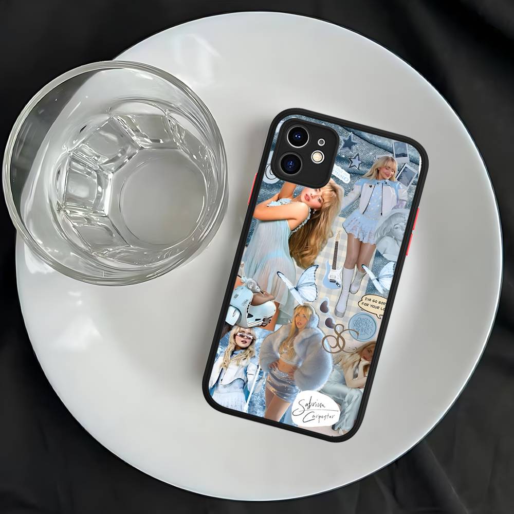 Singer S-Sabrina C-Carpenter For IPhone 16 13 15 11 12 14 Pro Max 15 16 Plus X XS MAX Matte Phone Cover