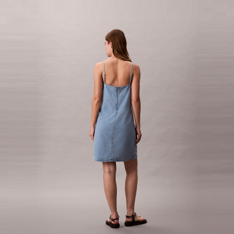 Calvin Klein Vintage French Sexy Cotton Slip Dress Women Dresses 47C742G