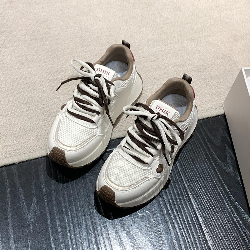 

Korean version of versatile little white shoes women s shoes 2025 new spring thin breathable board shoes flat casual sports shoes 40 хаки