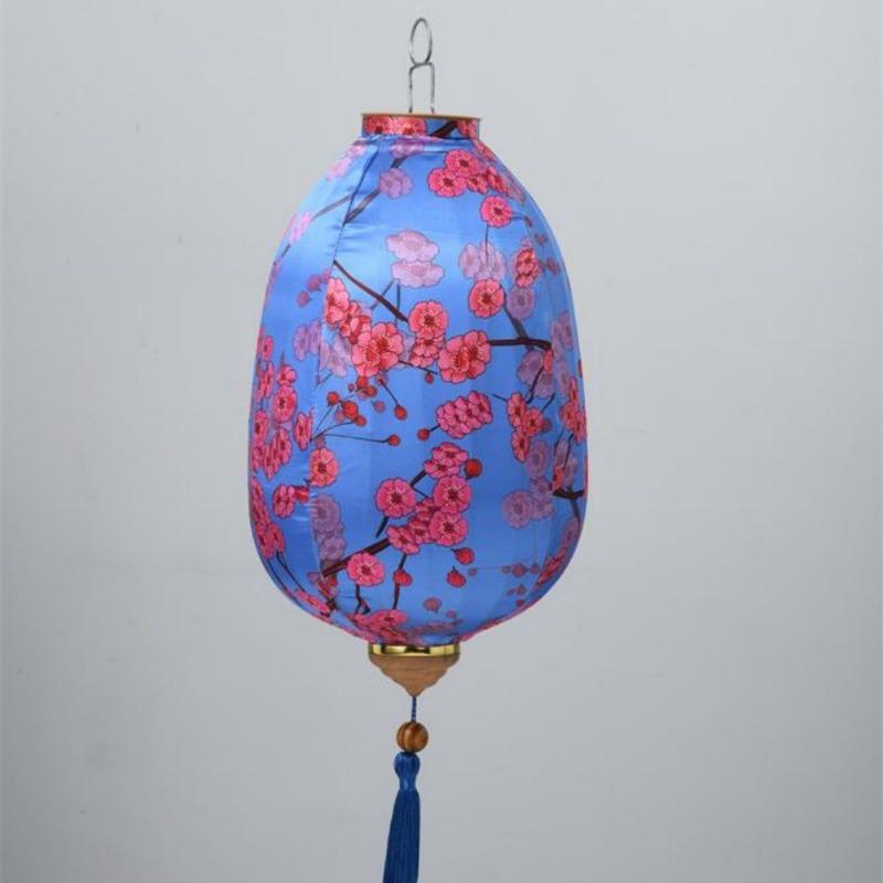 14inch Vintage Chinese Style Hanging Lantern Outdoor Waterproof Cloth Lantern Performance Party Festival Lantern Decoration 14INCH