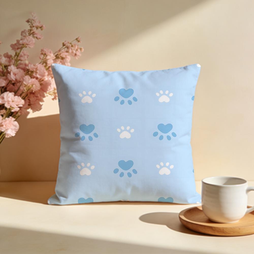 Soft Pastel Paw Cushion Cover Soft Pillow Cases for Home Bedroom Living Room Sofa