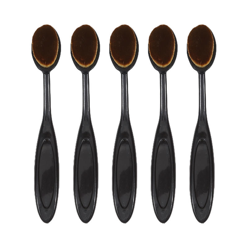 3/5PCS Toothbrush Shape Foundation Brush Professional Makeup Brush Set For Cream Liquid Powder Blending Flawless Face Contouring Nail Art Dust Brushes