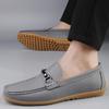 Brand Men Quality Leather Elegant Loafers Casual Shoes Moccasins Slip On Men Flat Male Soft Comfort Daily Driving Shoes