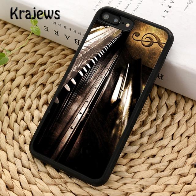 Krajews Piano Keyboard Keys Soft Phone Case Cover For iPhone 17 Air 16 15 14 Plus 11 12 13 Pro Max Plus Coque Fundas