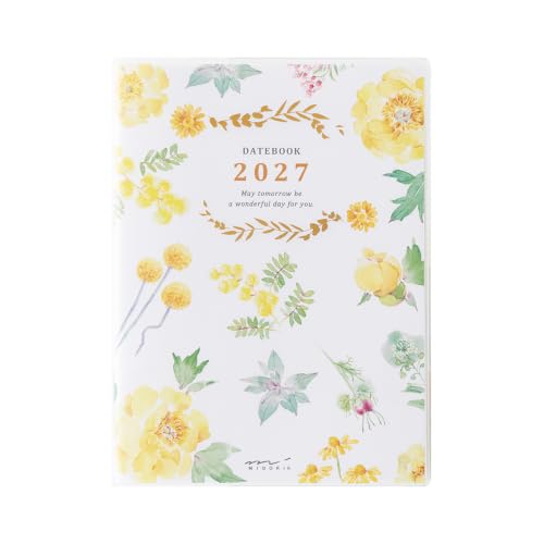 Midori Pocket Diary 2027 A6 Weekly Country Time Floral Pattern 22444006 (Starts January 2027)