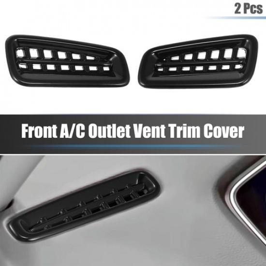 2pcs AC Outlet Vent Covers Grid Frame Gloss for Honda Civic 11th