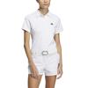 Golf Embossed Graphic Shirt for White [Adidas Golf] HEAT.RDY Women,