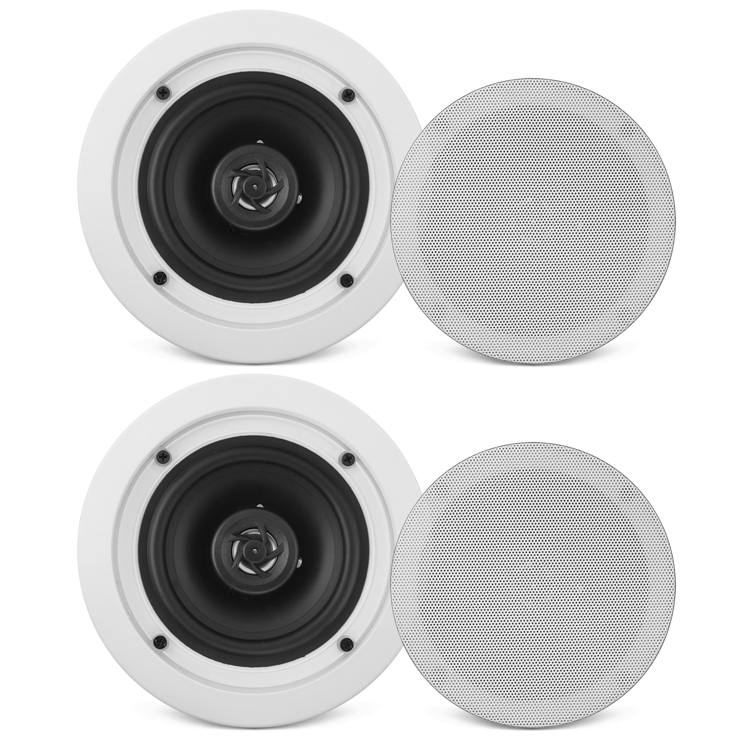 

Speakers Inch Maximum Rated Frequency Double Polymer Dome Tweeter and Voice Warranty PDIC61RD Pyle Wall/Ceiling In-Mount 2-Way 6.5 (Pair) Output