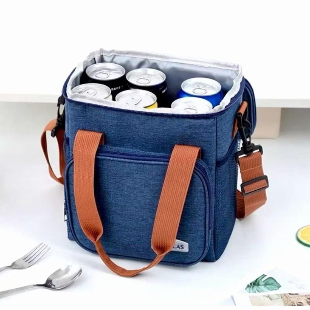 Portable Waterproof Thermal Lunch Bag Large Capacity Thickened Insulated Case Bag Oxford Cloth Durable Lunchbag School