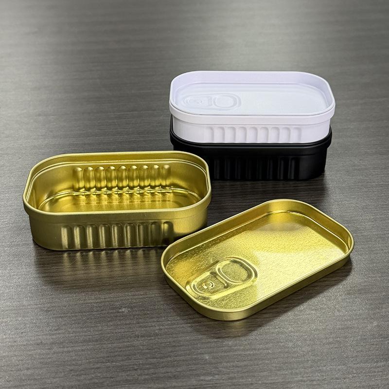 Sardine Can Shaped Storage Tin Box Space-Saving Small Storage Organizer for Closet Hair Accessories Socks Household Sundries