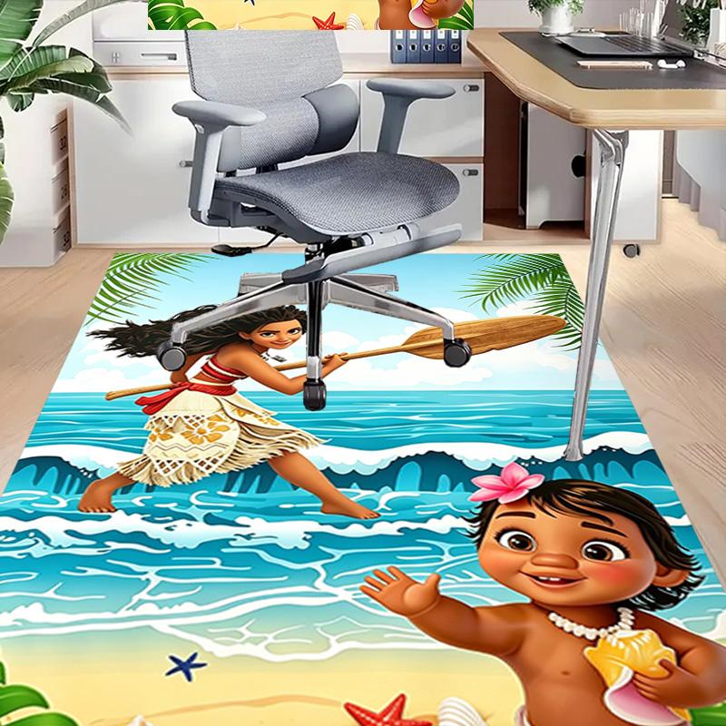 Moana'S Ocean Adventure Carpet For Playroom Bedroom Living Room Sofa Home Decorkids Game Area Rug Nonslip Floor Mat