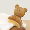 Reduce Puffiness Bear Shape Skin Scraping Board Green Sandalwood Massager  SPA