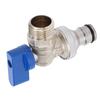 Angle Valve G1/2in Male Inlet G3/4in Male Outlet 1/4 Turn Brass Water Shut Off Valve