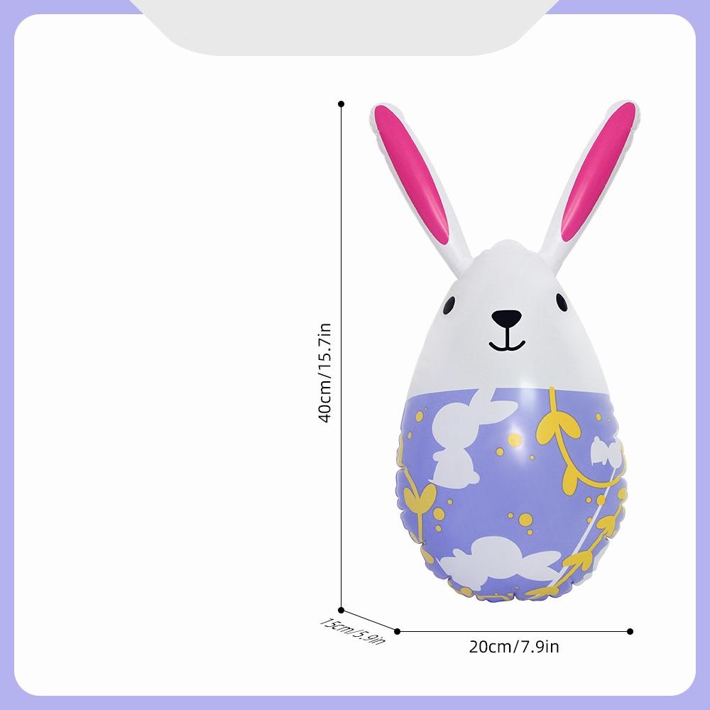 Easter Garden Decoration Giant Inflatable Bunny Egg Decorated Egg Inflatable Bright Easter Bunny Inflatable For Easter Holiday