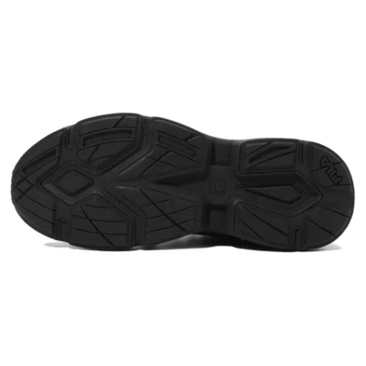 FILA Ray Cushioning Abrasion Resistant Cushioning, Wear Resistant Low top Running Shoes Unisex Black 1RM02768G001
