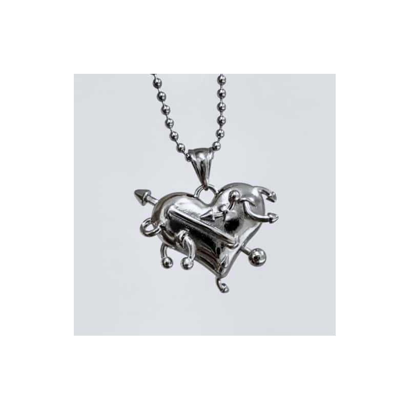 Punk Heart Jewelry With Zinc Alloy Pendant For Female Fashion Accessory