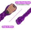 Synthetischer geflochtener lila Haarpferdeschwanz Kinderkostüm Frisur 26 Zoll langer Pferdeschwanz mit Clips für Kinder Mädchen Halloween Weihnachten