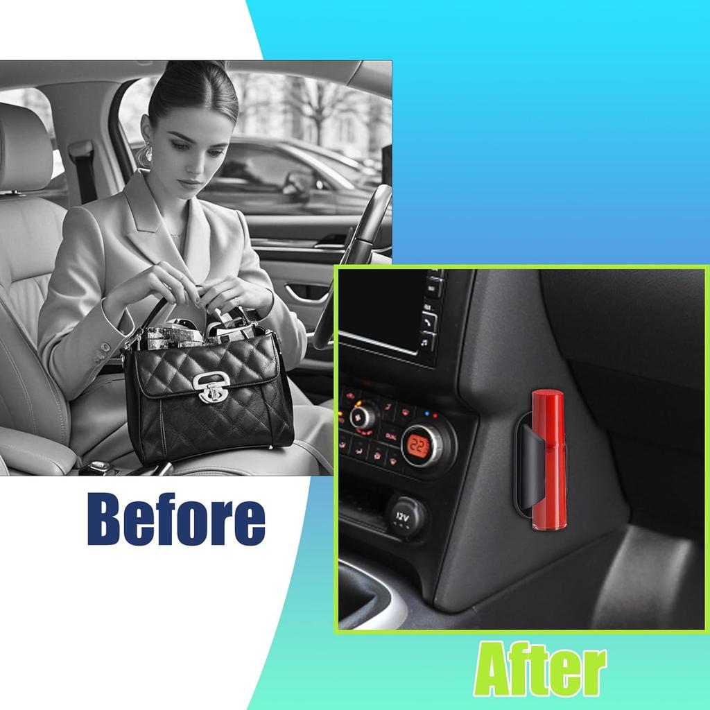 Car Lip Balm Holder No Melt,2PCS Silicone Holder For Chapstick,Fun Aesthetic Car Accessories For Women Interior,Car Holder For Chap Stick,Car