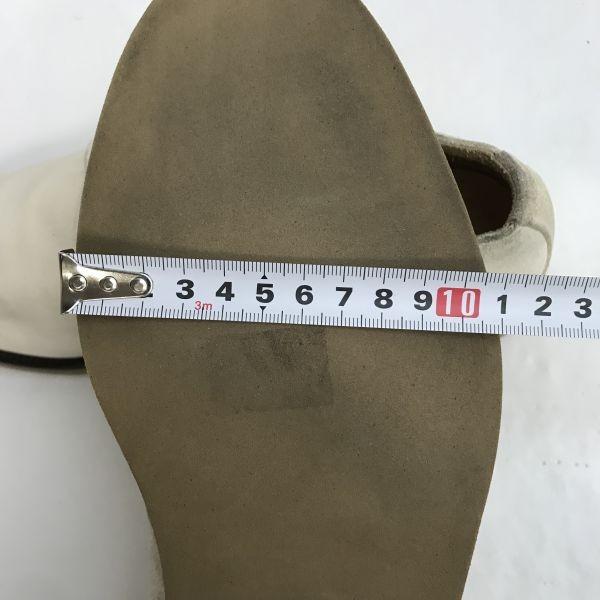 GUCCI monk strap suede leather shoes 45 28-28.5 white beige(USED)