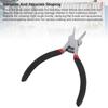 Wide Flat Nose Pliers 5 Inch Multifunctional Ni Iron Alloy Thin Flat Needle Nose Pliers for Jewelry Making