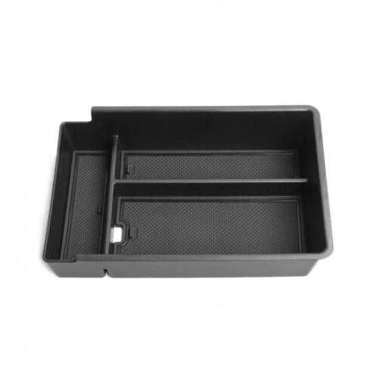 Car Center Console Tray Armrest Storage Box Organizer Interior Accessories Black