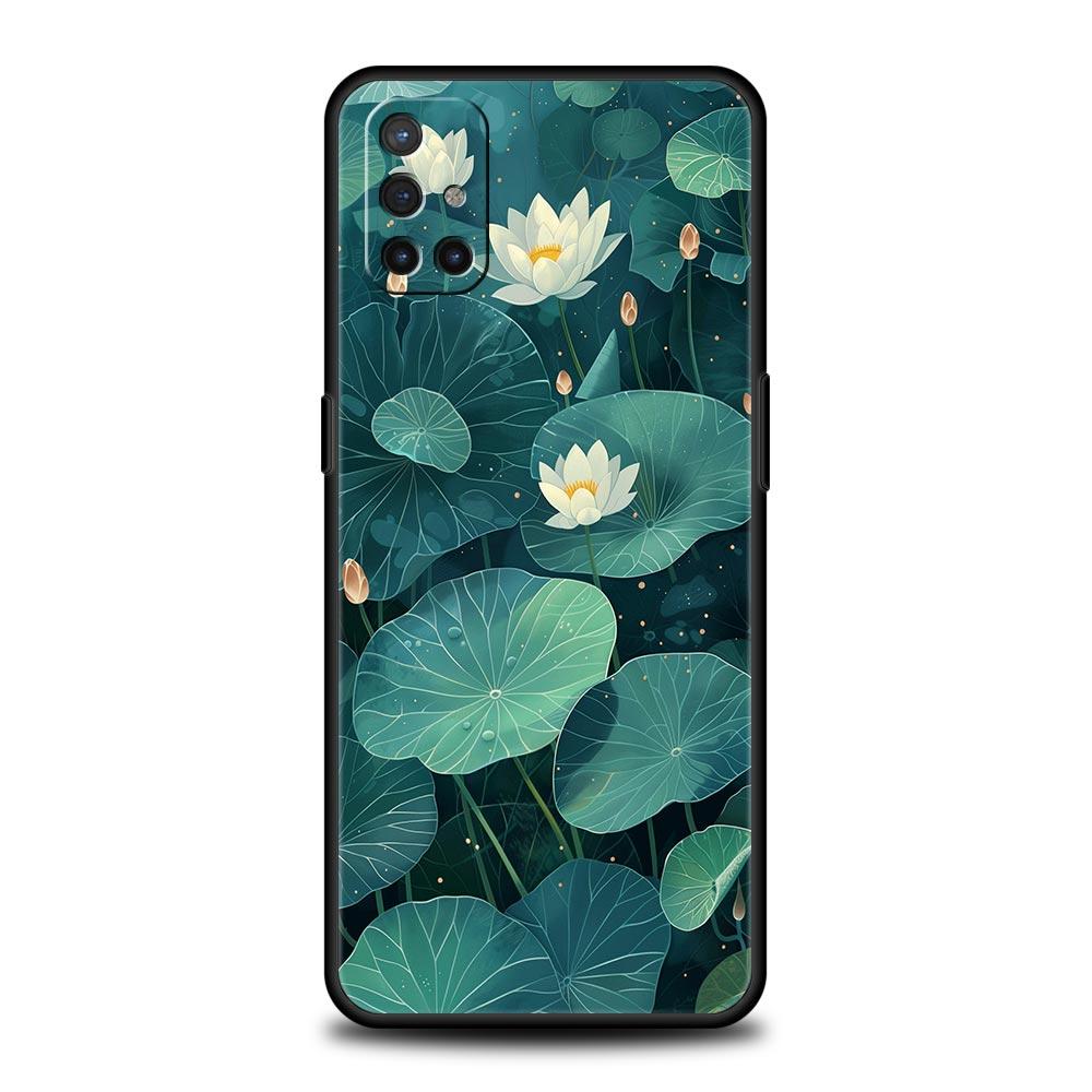 Lotus Pattern Phone Case For OnePlus 15 13 12 11 10 9 8 13T 10T 7T Pro 13R 12R 9RT 8T Nord 4 N200 2T CE 2 3 5G Lite Cover