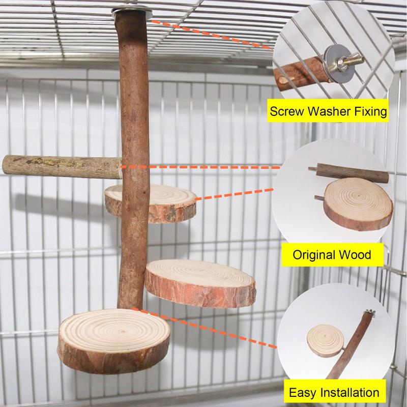 Cockatiel Perch Perch Cage Accessories Parrot Stand Toy Parrot Play Stand Toy Safe And Practical For Lovebirds Cockatiels