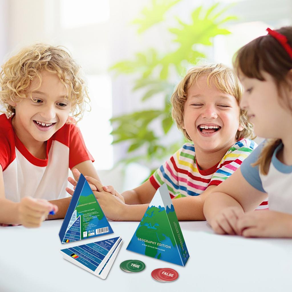 Richtig-Falsch Quizkarten Lustige Familienspiele Reise-Brettspielkarten