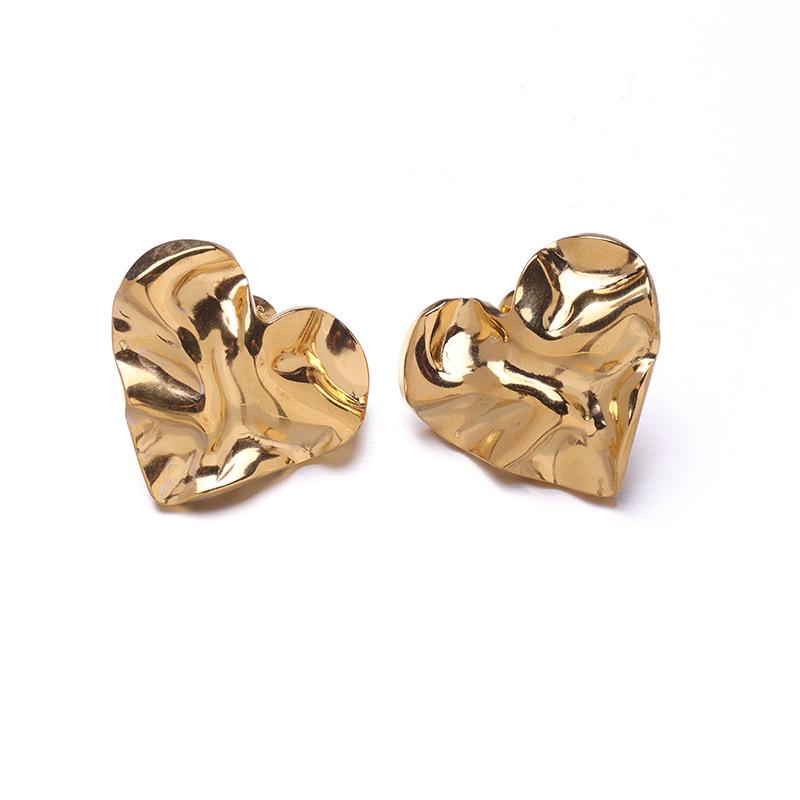 18K Gold Stainless Steel Flower Shell Beach Earrings