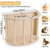 Built-in Hay Feeder Rack Wooden Ferret Hay Manger Practical Bunny Hay Feeder  Guinea Pig