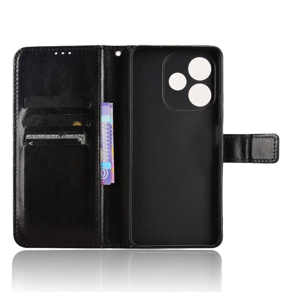 Flip Case for Oppo A5 Pro 5G, Crazy Horse Wallet, Black