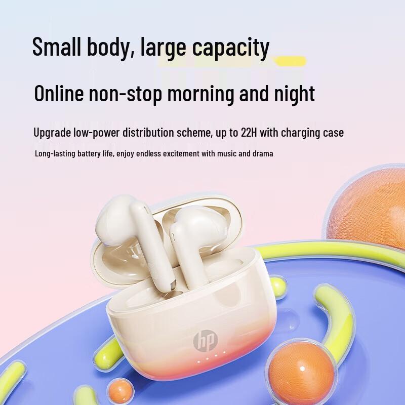 HP H10J True Wireless Bluetooth 5.4 Semi-In-Ear Earbuds