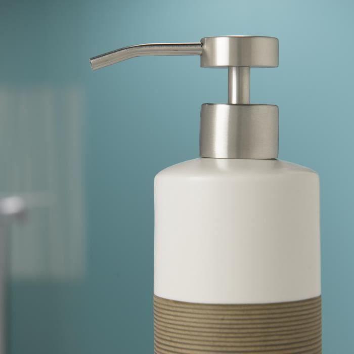 Distributeur de savon - TIGER - Urban - 180 ml - Acier inoxydable - Noir mat