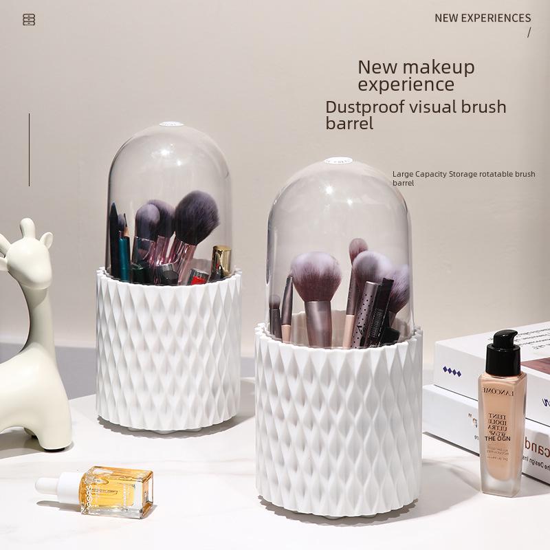 

Hui Si Light Luxury Rotating Cosmetic Storage Box with Pen and Brush Organizer