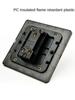Depoguye High quality retro European lamp switch socket, stainless steel brass toggle switch plate, household wall lamp switch
