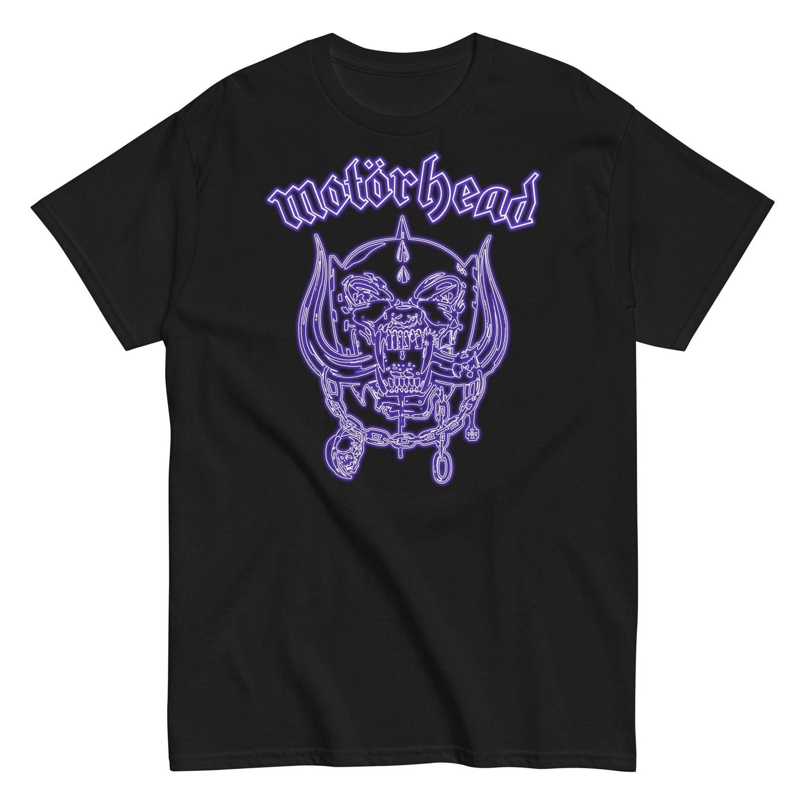 MerchMoment Motorhead - Neon Blue Warpig T- T- Black New Unisex T-Shirt XL