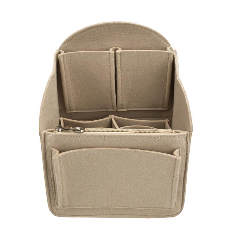 Large Capacity Felt Bag Insert Liner Soft Durable Portable Travel Organizer for Shoulder Handbag Tote Purse Daily Use
