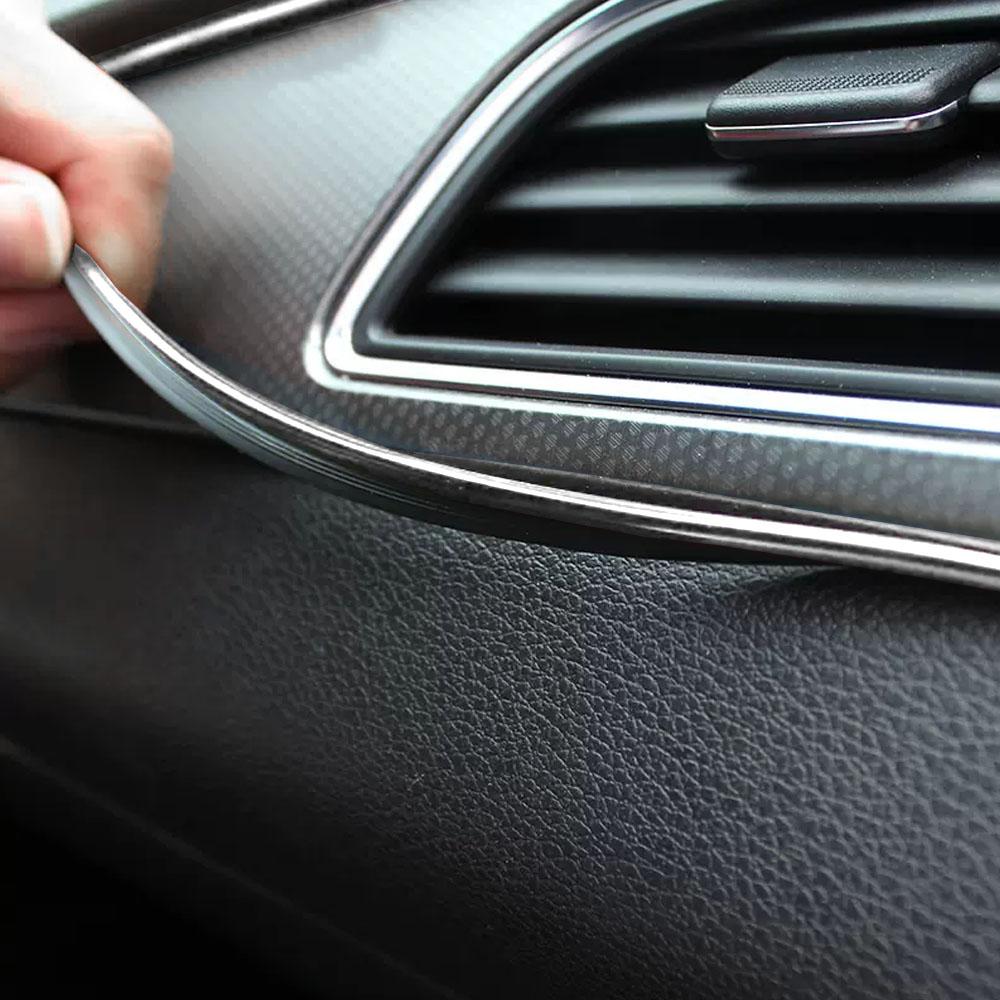 Car Interior Moulding Decoration Flexible Strips Gap Fillers Strip Universal Auto Mouldings Dashboard Styling Trim Accessories