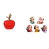 Ceramic Figurine Fruit Sculpture And God of Fortune Resin Statue Ornament for Home Cafe Study Room