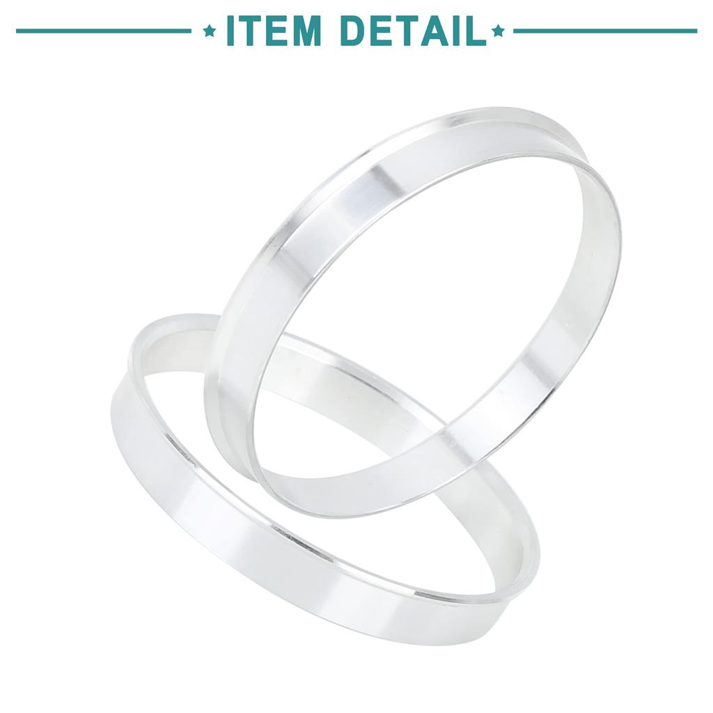 ACROPIX Hub Center Ring 66.6-64.1 Mm Silver Tone 4pcs