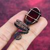 Red Fire Labradorite Gemstone Ring Adjustable Ring Copper Wire Wrapped Jewelry