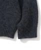 KNITTED (Unisex) Boucle Raglan Crop Round Knit Black