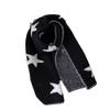 Star niche design knitted scarf women's winter warmth Korean versatile student couple scarf