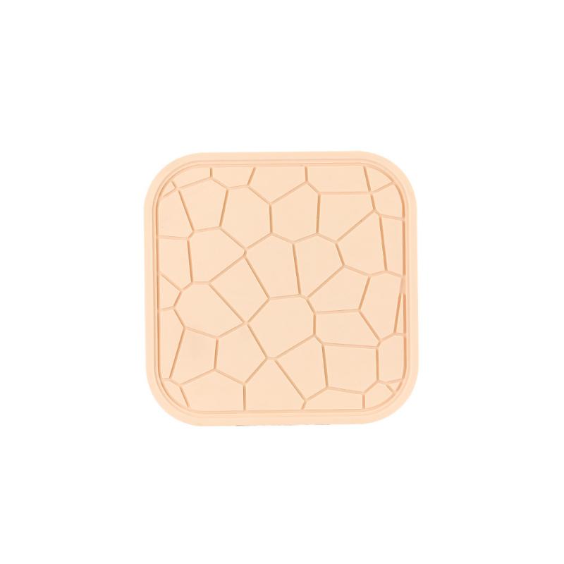 1PCS Round Silicone Coasters Square Non-slip Placemats Heatproof Cup Mat Reusable Tableware Set Table Protector Drinkware