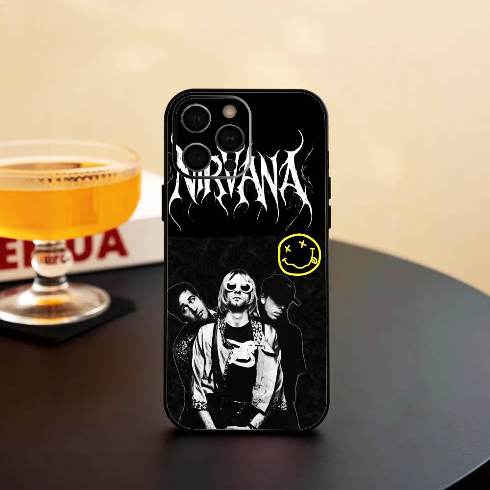 

COOL BAND N-Nirvana Phone Case Silicone Soft For IPhone 17 16 15 14 13 12 11 X XR Plus Pro Max Plus iPhone12PROMAX