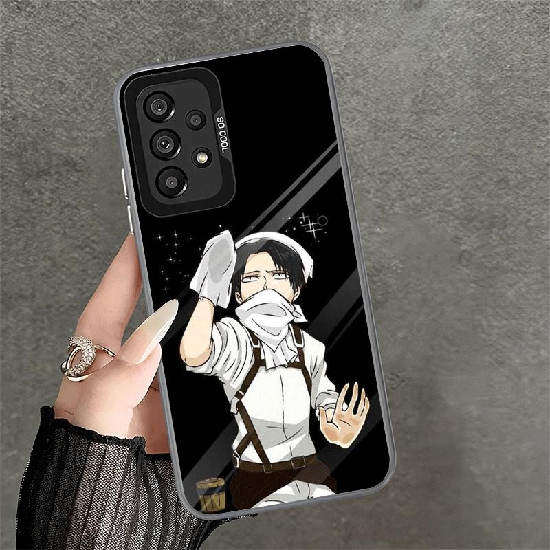 A-Attack On T-Titan Levi Shockproof Phone Case for Samsung A17 A16 A15 A14 A37 A57 A36 A56 A26 A35 A55 A25 A34 A54 A24 A13 A23 A