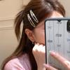 Colorful Zirconia Polka Dot BB Hair Clip for Women - High-End Side and Bangs Hairpin Accessory