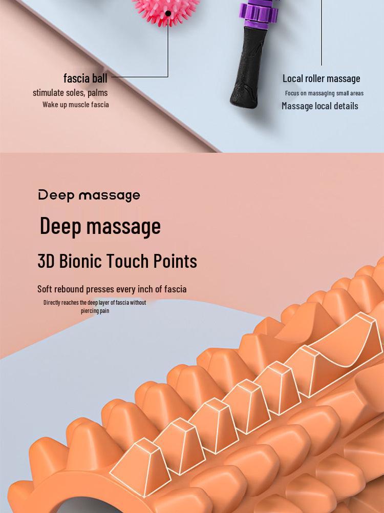 Crescent EVA Faszienrolle: Hohles Yoga- & Massagegerät zur Muskelentspannung